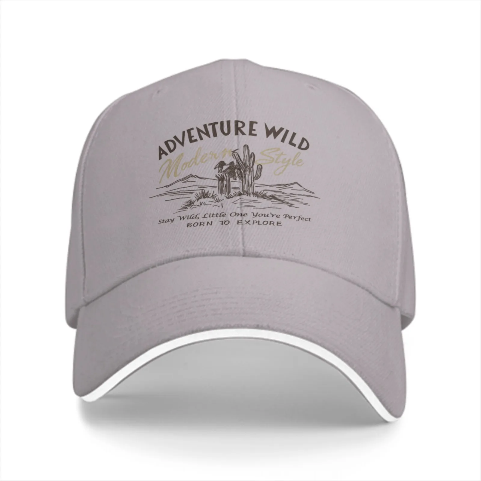 Adventure Wild Cactus Graphic Baseball Cap Unisex Polyester Casual Adjustable Explore Hat