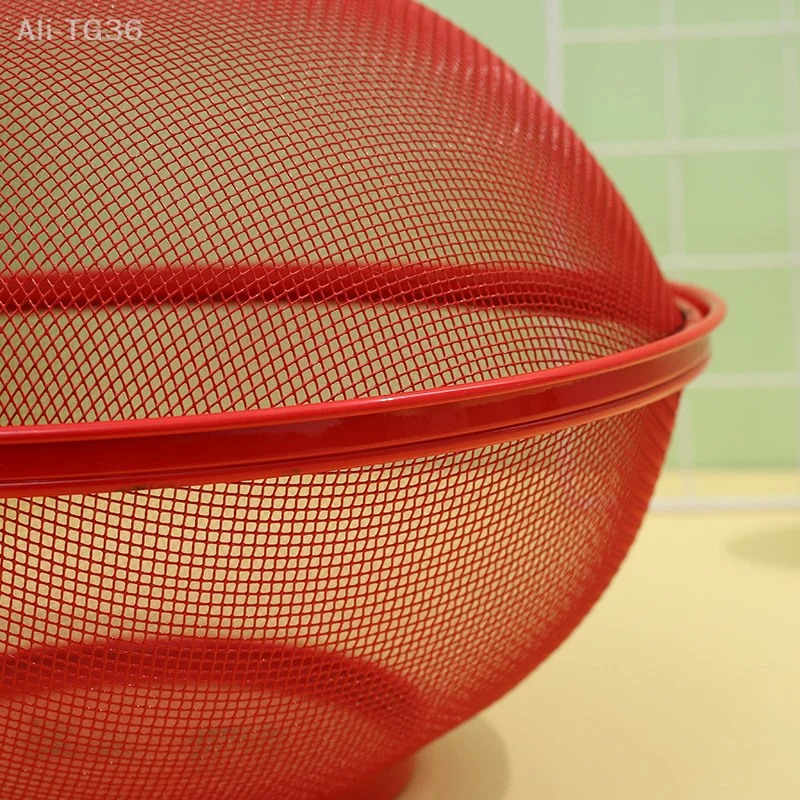 سلة فواكه شبكية مع غطاء تمنع الذبابة سلة المطبخ الخضروات حامل الفاكهة لوازم المطبخ طاولة طعام ديكور صندوق تخزين #1