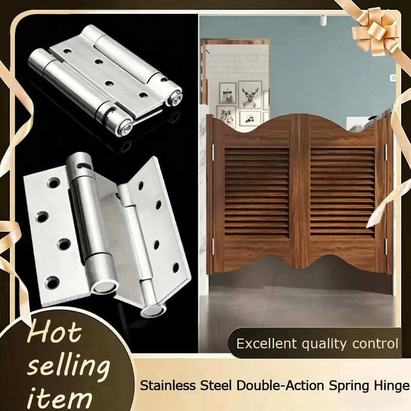 Double Action Hinge Stainless Steel Self Closing Spring For Half Door Dutch Door Bi Directional Automatic Return Heavy Duty