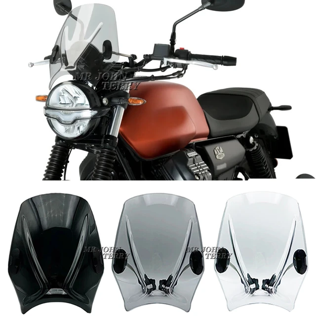 For MOTO GUZZI V7 STONE 850 V7 III STONE 750 Motorcycle WindScreen  Windshield Viser VIsor Double Bubble Screen - AliExpress