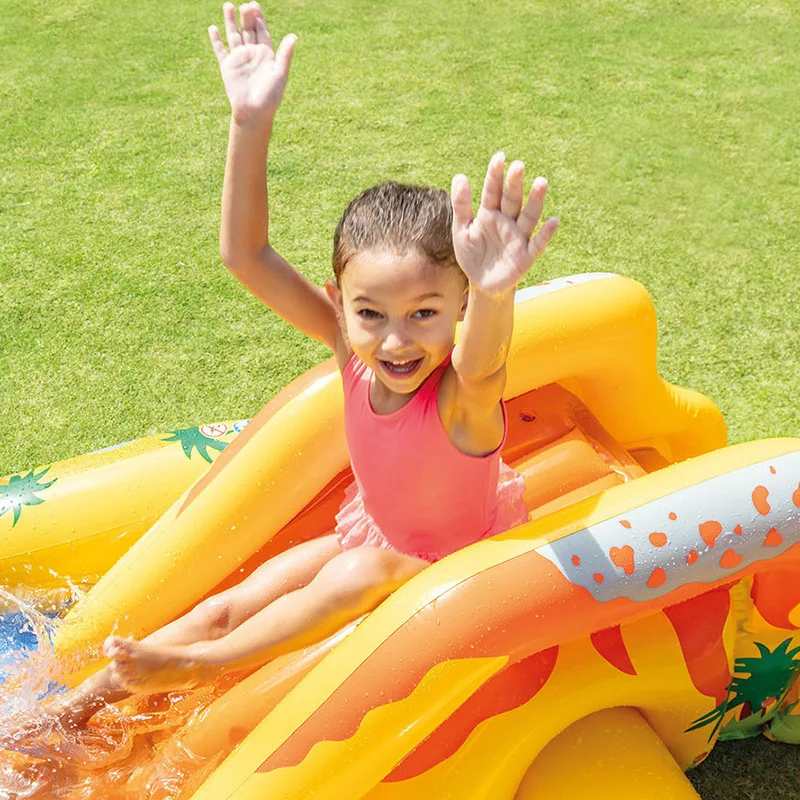 Summer children can receive PVC inflatable swimming pool slide family baby paddling pool