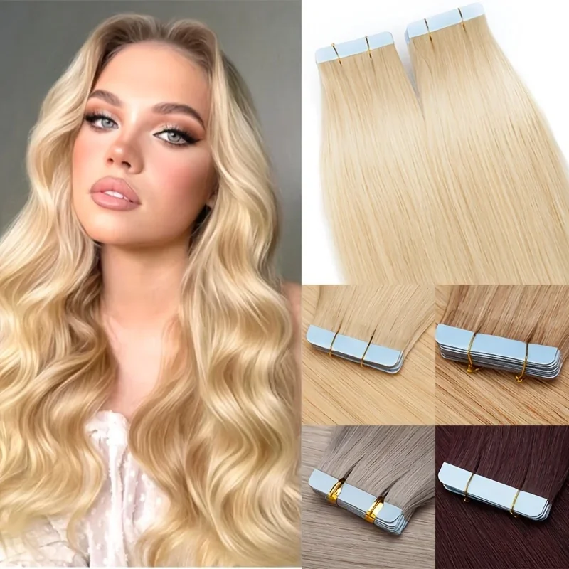 prokyvity-10-20-個ナチュラルルックテープインヘアエクステンション-100-人毛-12-24-インチシームレス再利用可能なヘアピース女性用