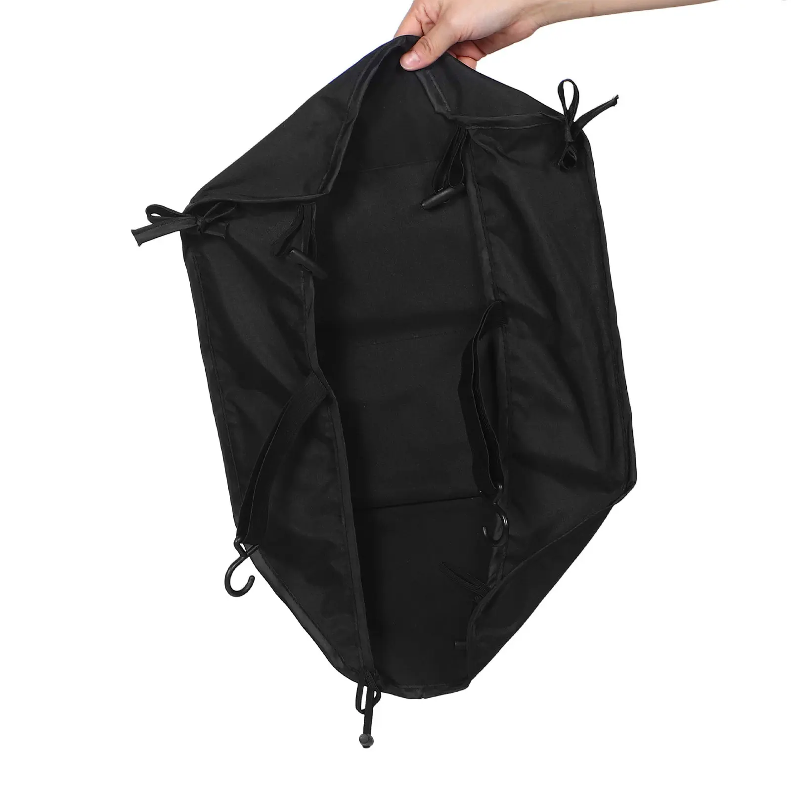 Universal Stroller Bottom Storage Basket Oxford Cloth Double Layer Mesh Design Large Capacity Organizer for Baby Travel Nappy