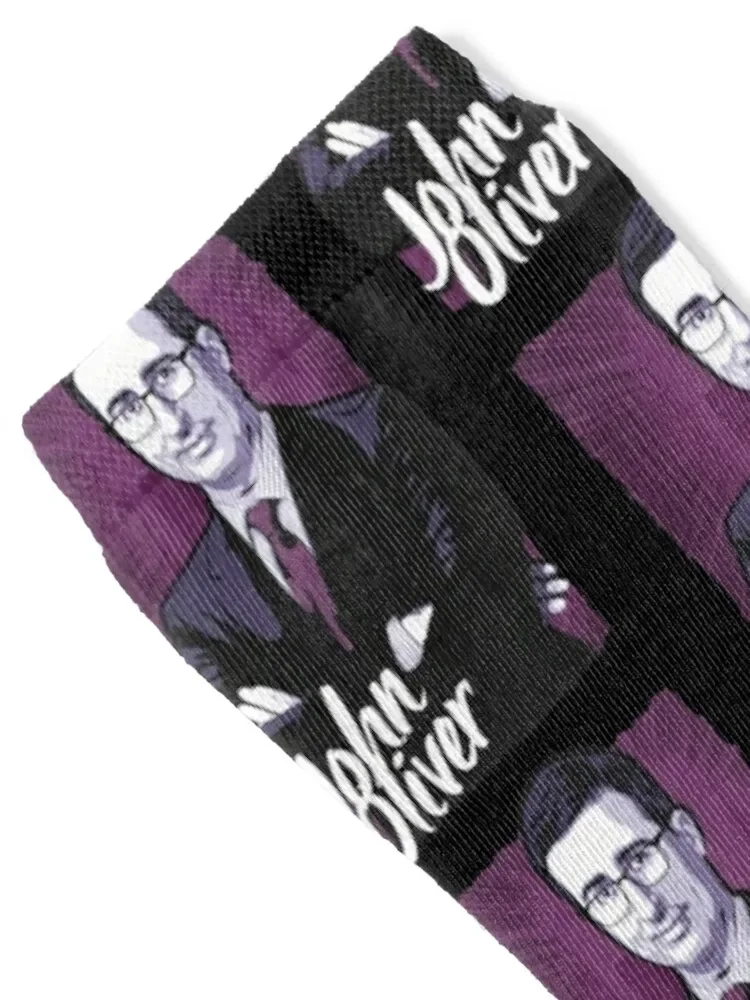 John Oliver Art Socks Climbing valentine gift ideas men cotton high quality Stockings Socks Ladies Men's