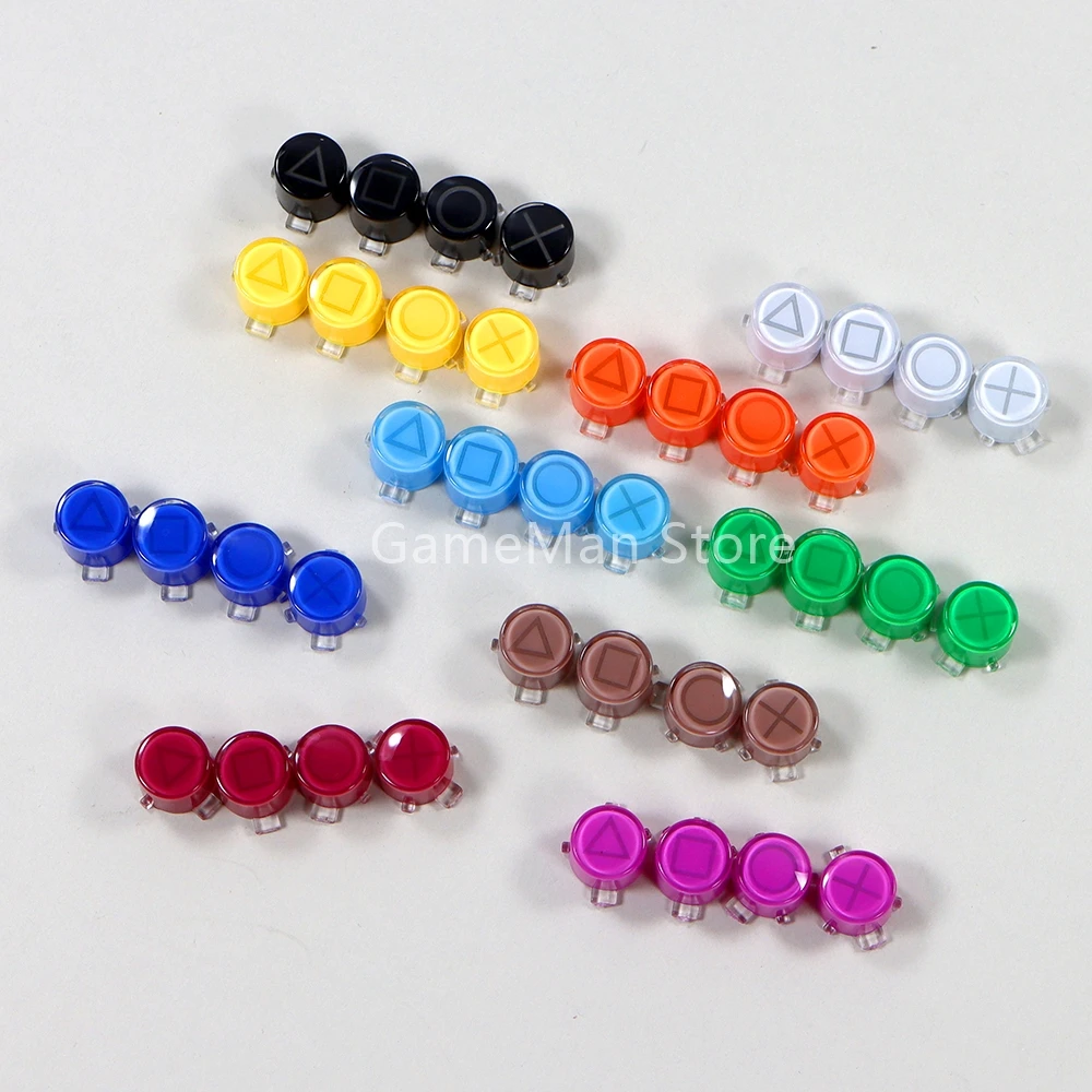 30sets Plastic Crystal ABXY Buttons Key Kit For PlayStation 5 PS5 Controller Game Accessories