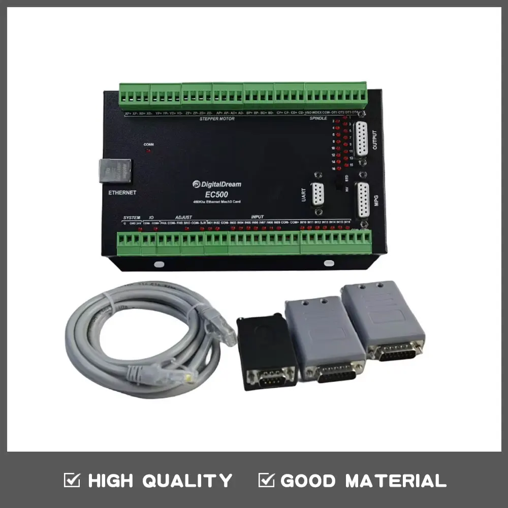 

CNC Mach3 Ethernet Motion Controller EC500 460kHz 3/4/5/6 Axis Motion Control Card for milling machine