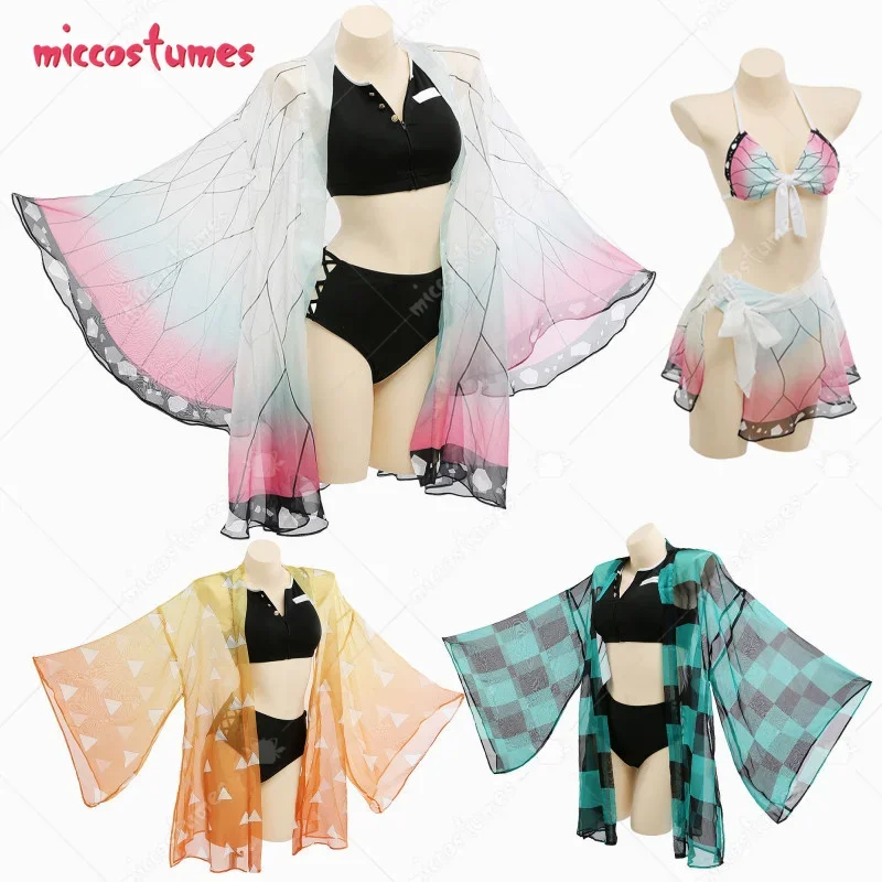 Haikyuu Anime Cosplay Cover Up Swimwear, Style de maillot de bain trempé