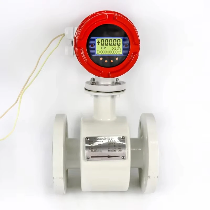 

OEM Китай заводская цена 2 дюйма Dn50 4-20ma Rs485 Импульсная батарея Тип фланца Грязная вода Электромагнитные расходомеры для труб