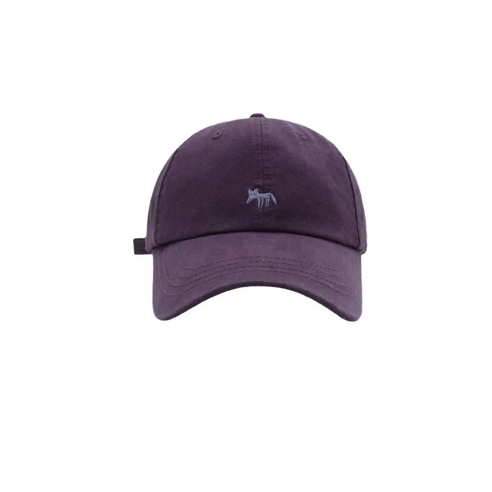 

Versatile Embroidered Embroidery Baseball Cap Animals Peaked Cap Canvas Baseball Hat Sunscreen Hat Sun Cap Sun Hat Girl