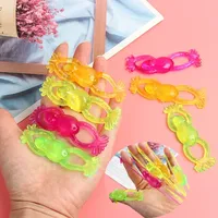 15Pcs Colorful Catapult Frog Launcher Slingshot Finger Sticky Toys for Kids Adult Birthday Party Favors Goodie Bag Pinata Filler