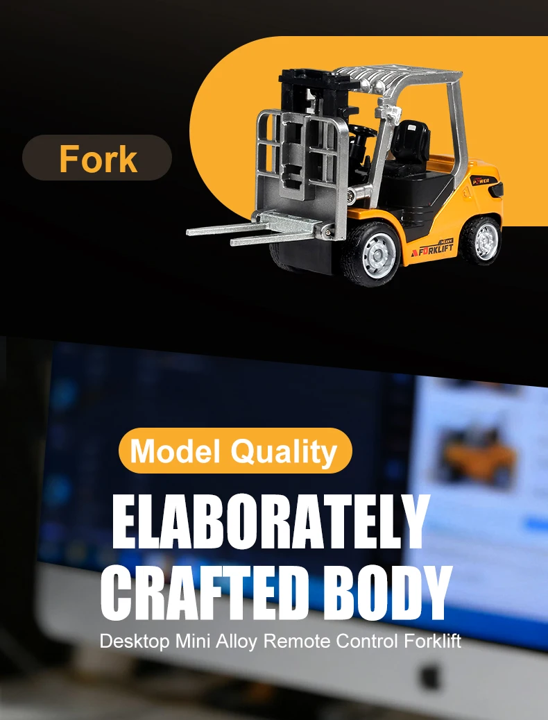 2026New Full-Scale Mini Excavator Tipper Truck 1:64 Remote Control Engineering Vehicle Mini Forklift Birthday Gift Toy RC Trucks