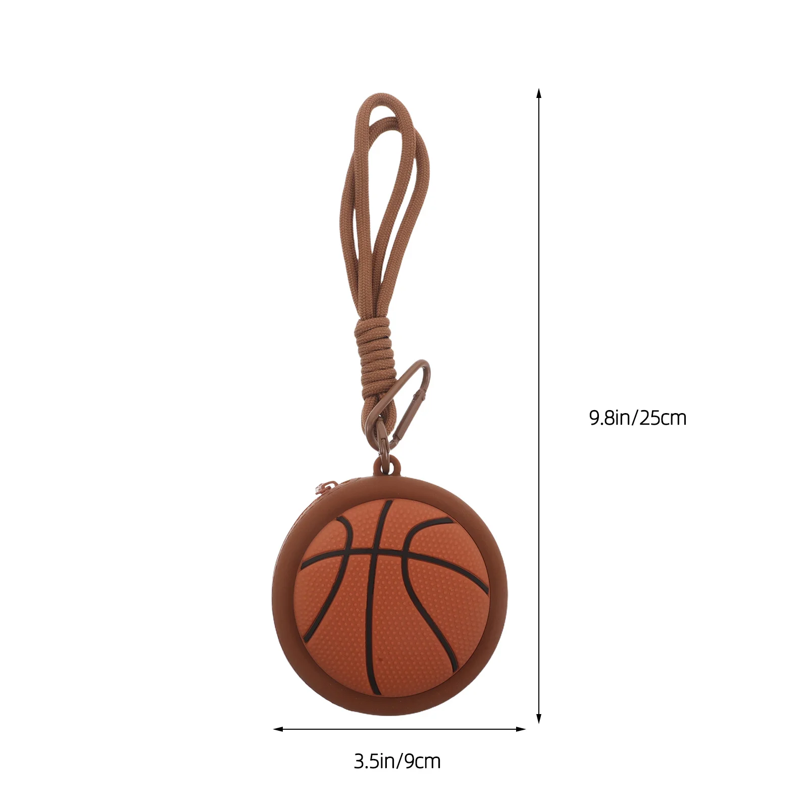 محفظة صغيرة من السيليكون لكرة السلة للعملات المعدنية، محفظة تغيير صغيرة لسماعات الأذن، مفاتيح، حامل البطاقة، حقيبة تنظيم محمولة لمحبي الرياضة #5