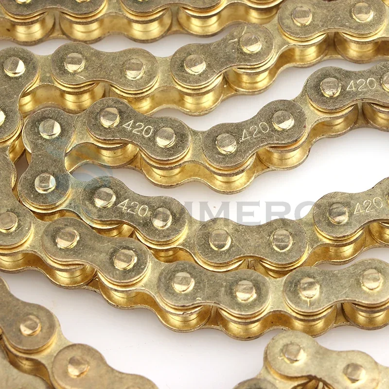 دراجة نارية 420 سلاسل محرك سلسلة ربط 76/108/126/140 وصلات ل 50cc 70cc 90cc 110cc 125cc حفرة الترابية دراجة سكوتر ATV عربات التي تجرها الدواب رباعية