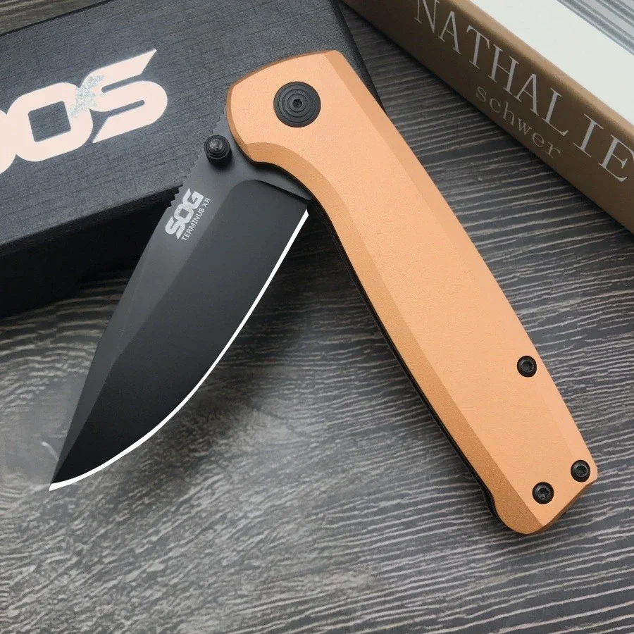 

ETRMIMUS Portable Folding Knife 8Cr13Mov Steel Blade Aluminum Alloy Handle Outdoor Tactical Adventure Survival EDC Utility