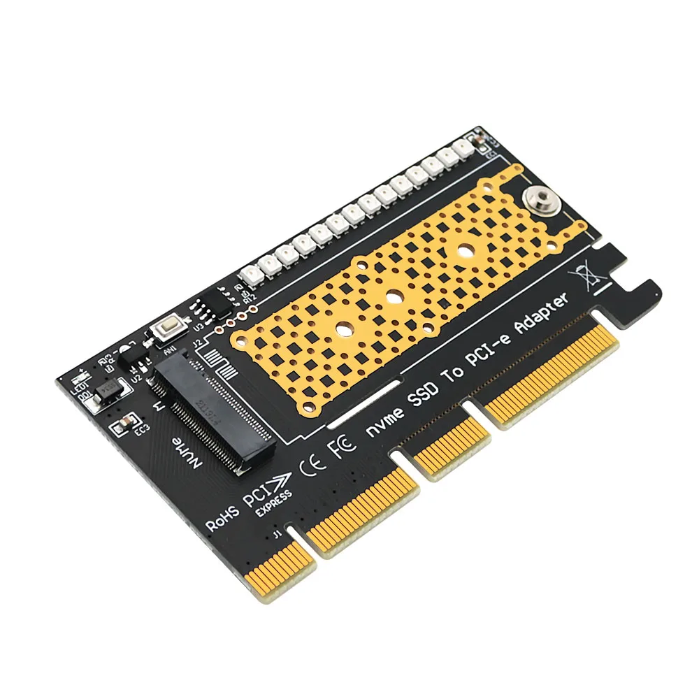 Адаптер SSD M2 NVME PCIE-M2, переходник M.2 NVME SSD-PCI Express X4 X8 X16