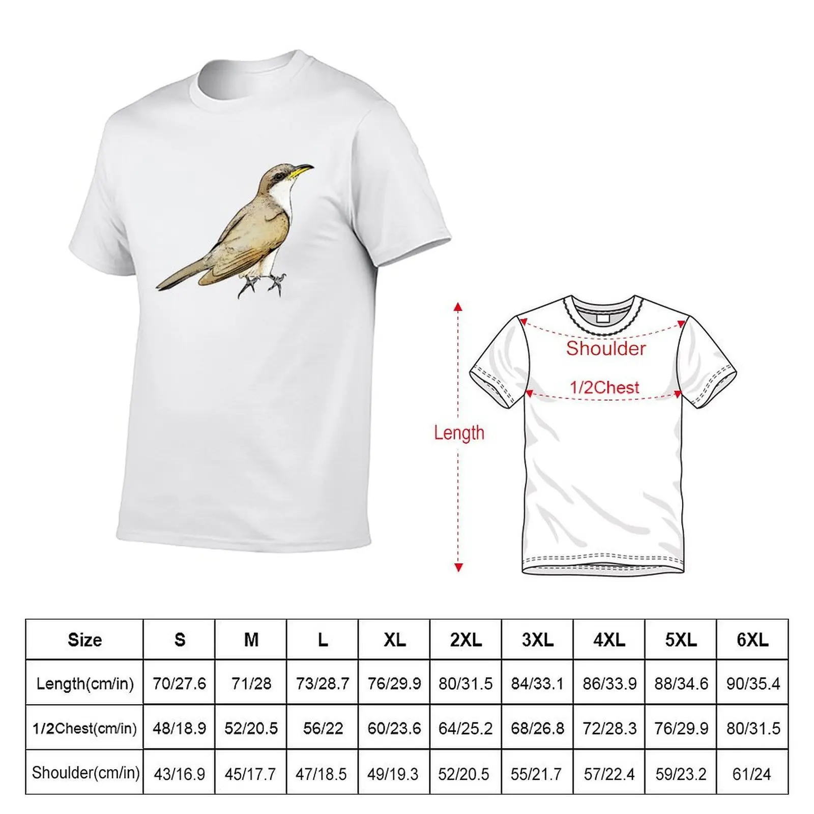 Yellow-billed Cuckoo Black Alternate Design T-Shirt quick drying cute tops mens big and tall t shirts