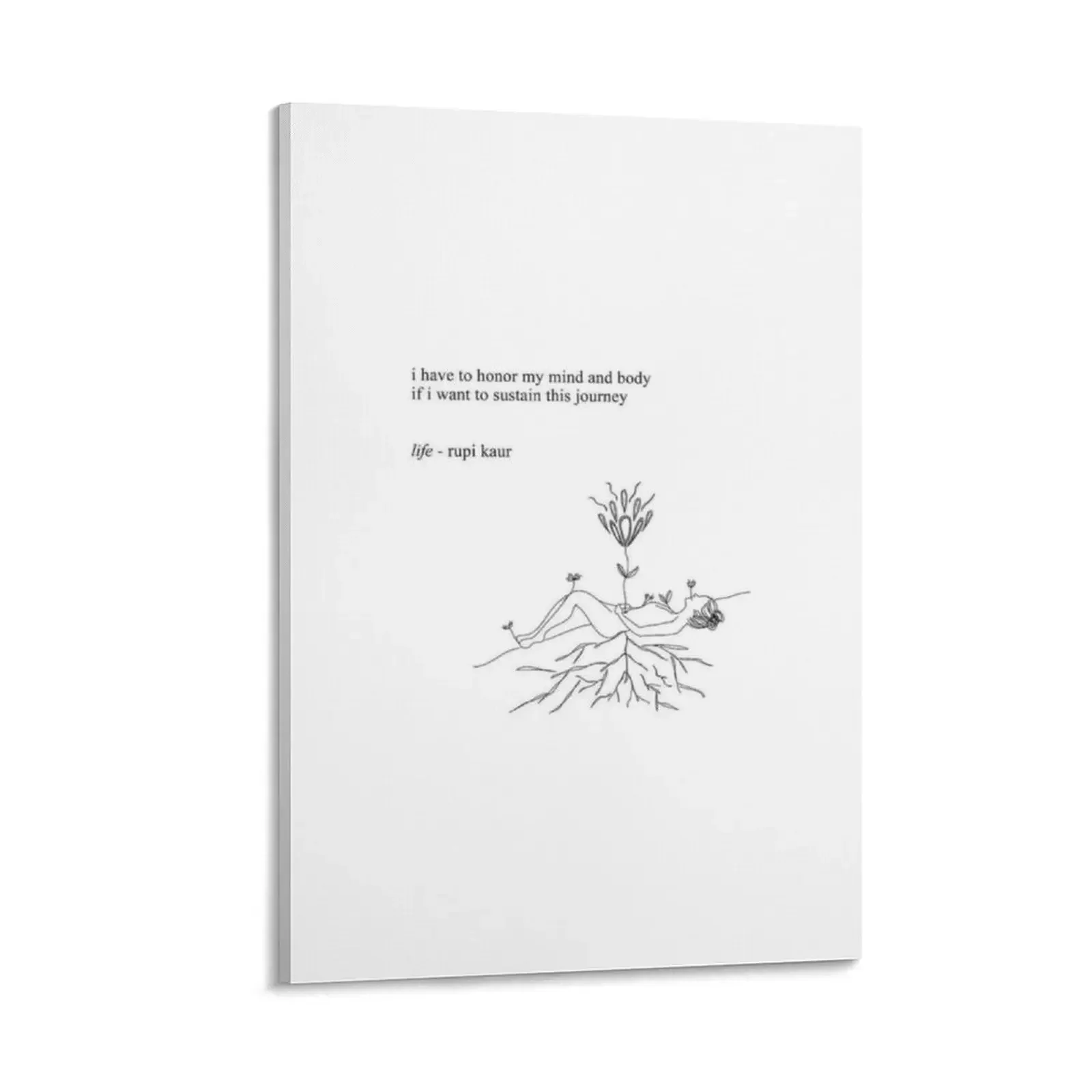 

Poem by rupi kaur Canvas Painting interior paintings posters for wall korean room decor decor