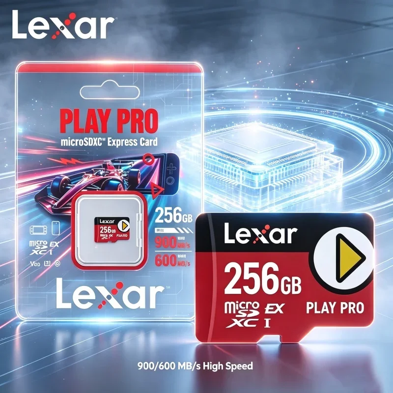 Micro SD Card for Nintendo Switch Lexar PLAY PRO microSDXC 256GB 512GB 1TB 900Mbps V30 U3 C10 High Speed TF Memory Card