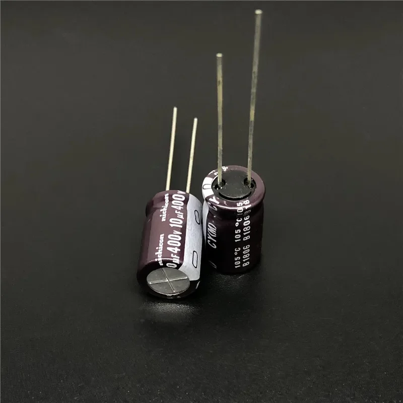 5Pcs/50Pcs 10uF 400V NICHICON CY Series 10x16mm High Ripple Current Long Life 400V10uF Aluminum Electrolytic capacitor