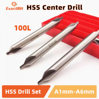 100mm Extended A Center Drill W6542 HSS for Metal Processing Center Drilling Positioning CNC Mechanical Lathe