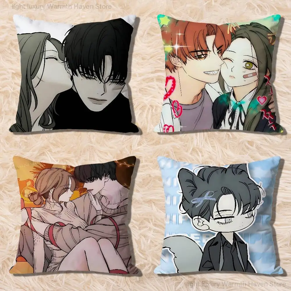 

Manhwa T-Tears on a Withered Flower Pillow Cases for Bedroom Living Room Sofa Home Decor Polyester Cushion Cover with Zipper