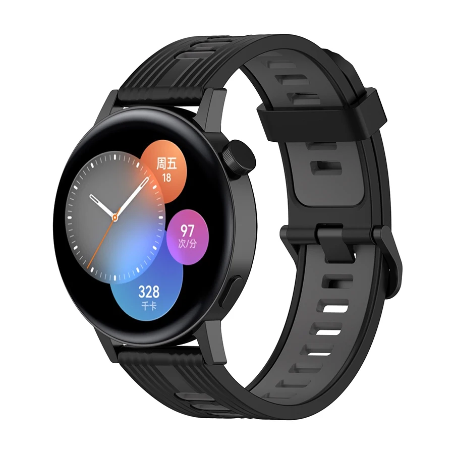 20 مللي متر 22 مللي متر الرياضة سيليكون الفرقة لهواوي ساعة 4 برو GT 3 46 مللي متر 42 مللي متر GT3 / GT عداء/GT 2 GT2 برو حزام استبدال معصمه