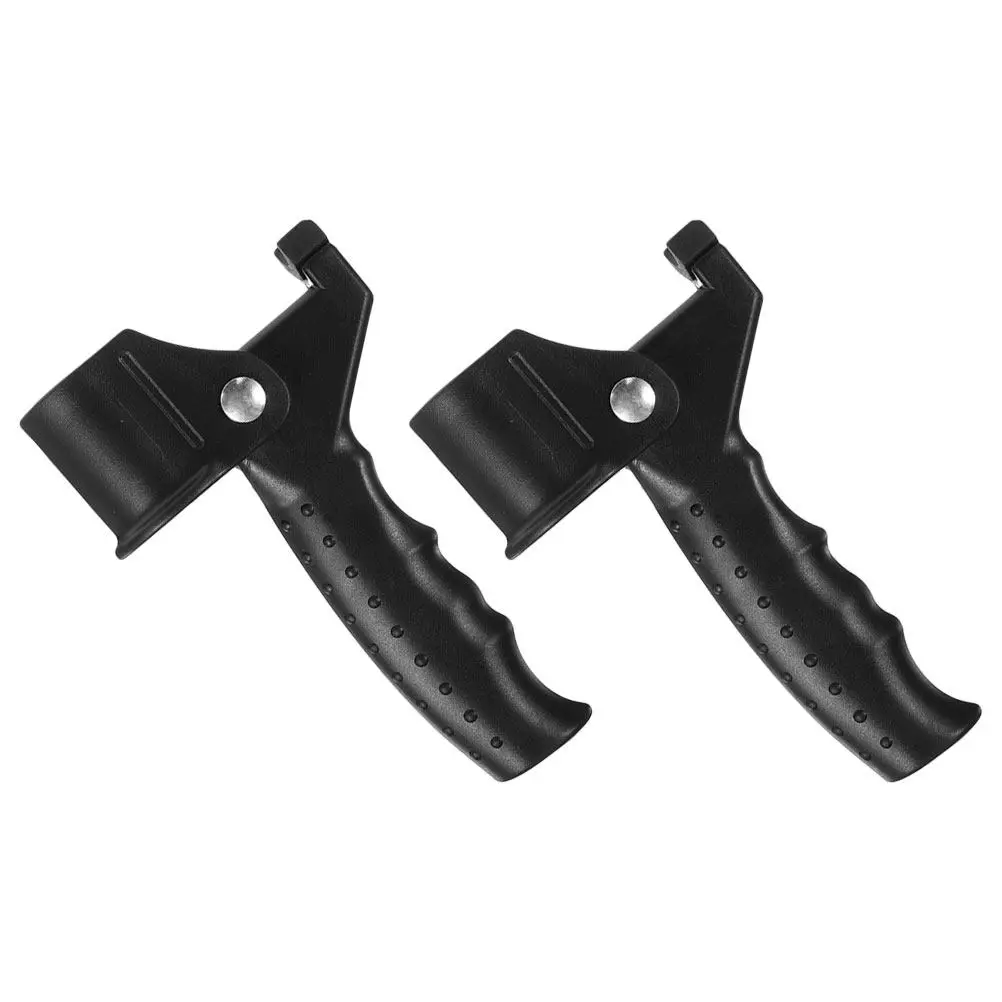 2pcs Cane Handle For Standing Aids Seniors Black Foldable Walking Stick Handle Support Elderly Mobility Grip Assist Upright