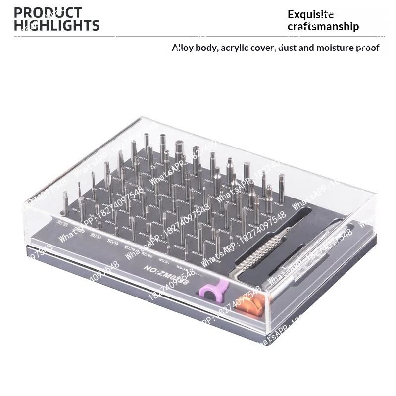 63Pcs Screwdrivers Set Watch Tools Durable Repair Table Tool Each Famous Brand Watch Driver Replaceable Screwdrivers Watch Tools