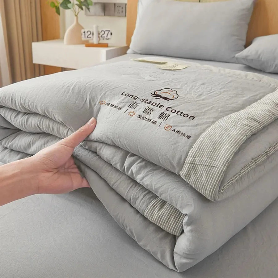 Microfiber Summer Quilt 150x200cm 180x220cm 200x230cm Solid Lightweight Air Conditioning Quilt Machine Washable Cooling Blanket