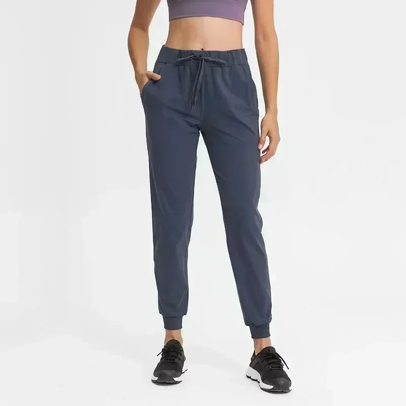 Lemon Women Stretch fabrics Loose Jogger Leggings with two side pockets camo Ankle-Length Pants Fit Sport Active Skinny Fitness
