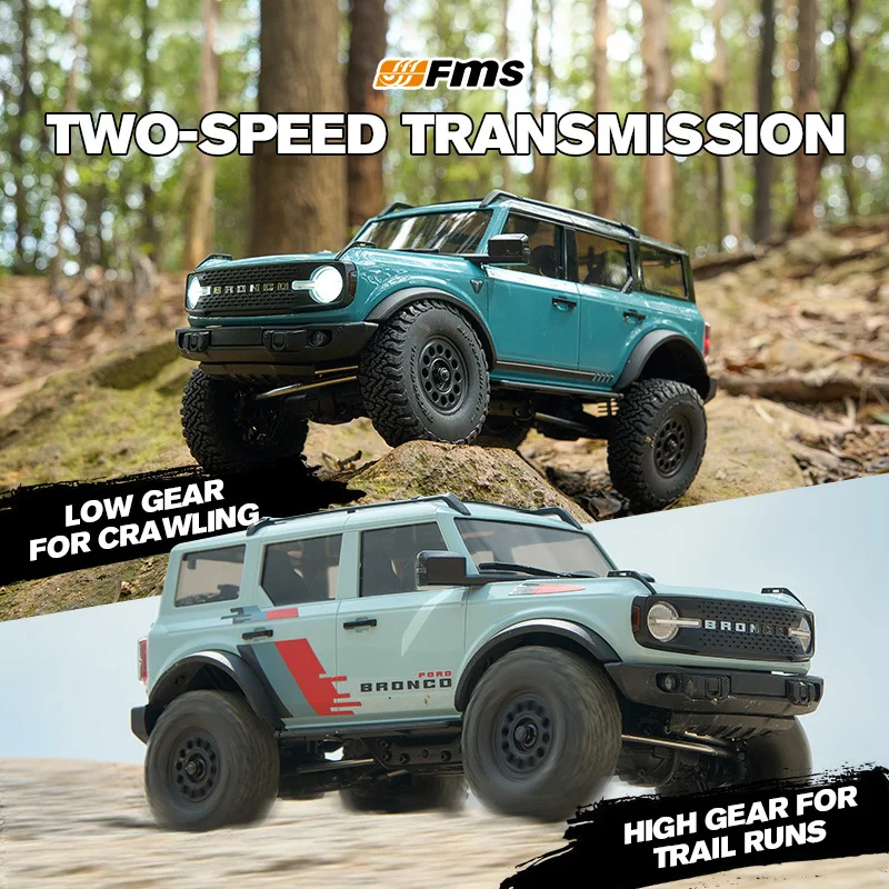 FMS 1:18 FCX18 II RTR Brushed (160mm Wheelbase) Magnetic Suction Car Shell Climbing Car Simulation Remote Control Car Boy Toy
