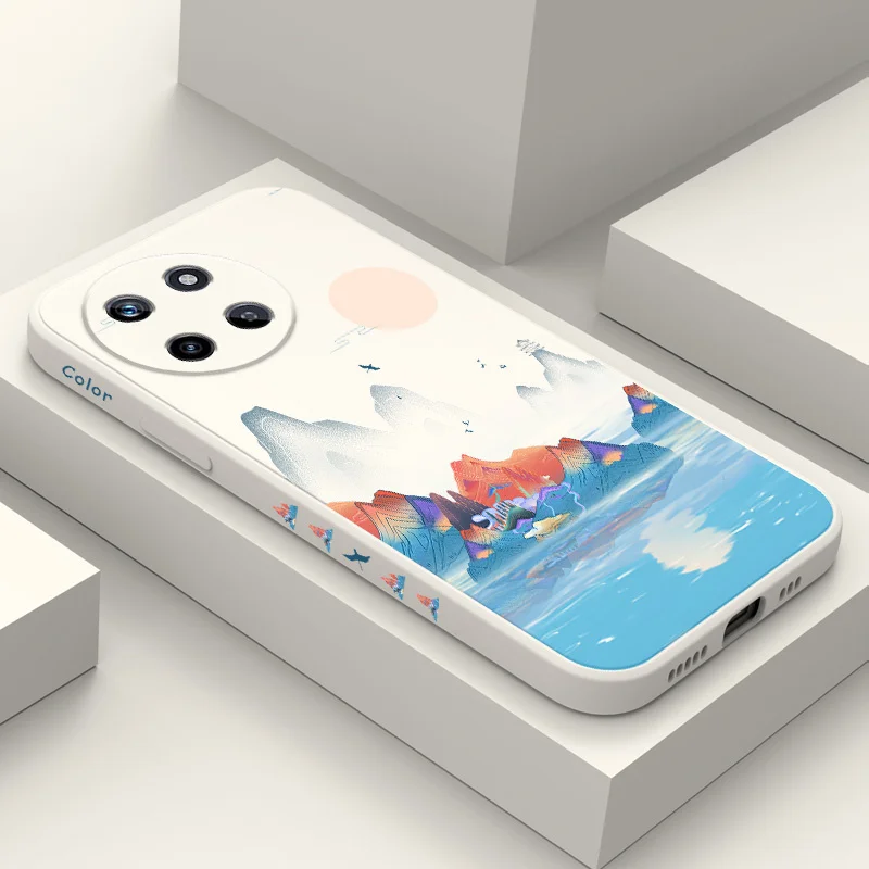 

Camouflage Hill Phone Case For OPPO Realme 11 10 9 9i 8 8i 7 Pro Plus C35 C21Y C25Y C25 4G 5G Liquid Silicone Cover