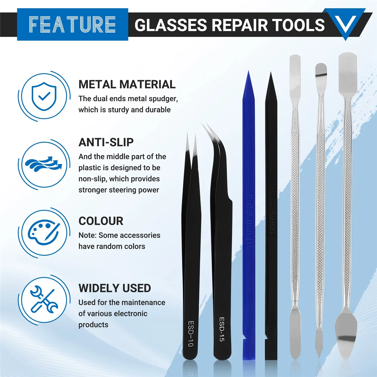 Zestaw narzędzi do naprawy telefonów komórkowych 45 w 1, otwierający ekran LCD, zestaw narzędzi do naprawy okularów telefonu, laptopa