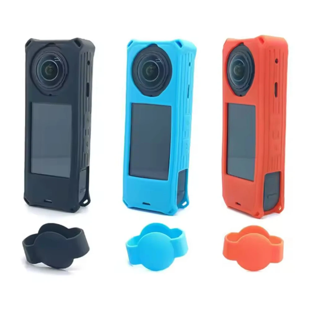 

Silicone Cover Anti-scrach Anti-drop Dustproof Body Case for insta360 X5 Sports Camera Accessories