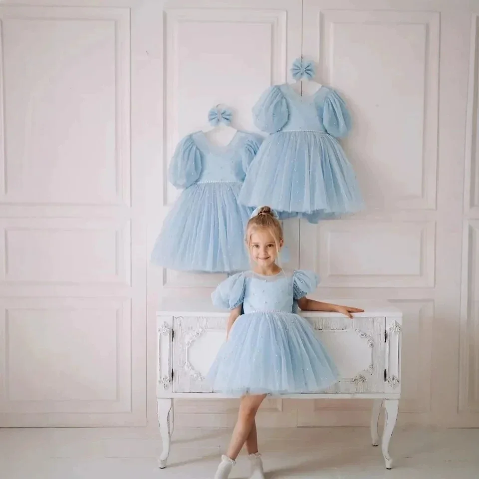 Custom Girl Luxury Dress Female Wedding Guest Gown Kids Wedding Gown Luxurious Birthday Party Gown For Pageant Catwalk Show