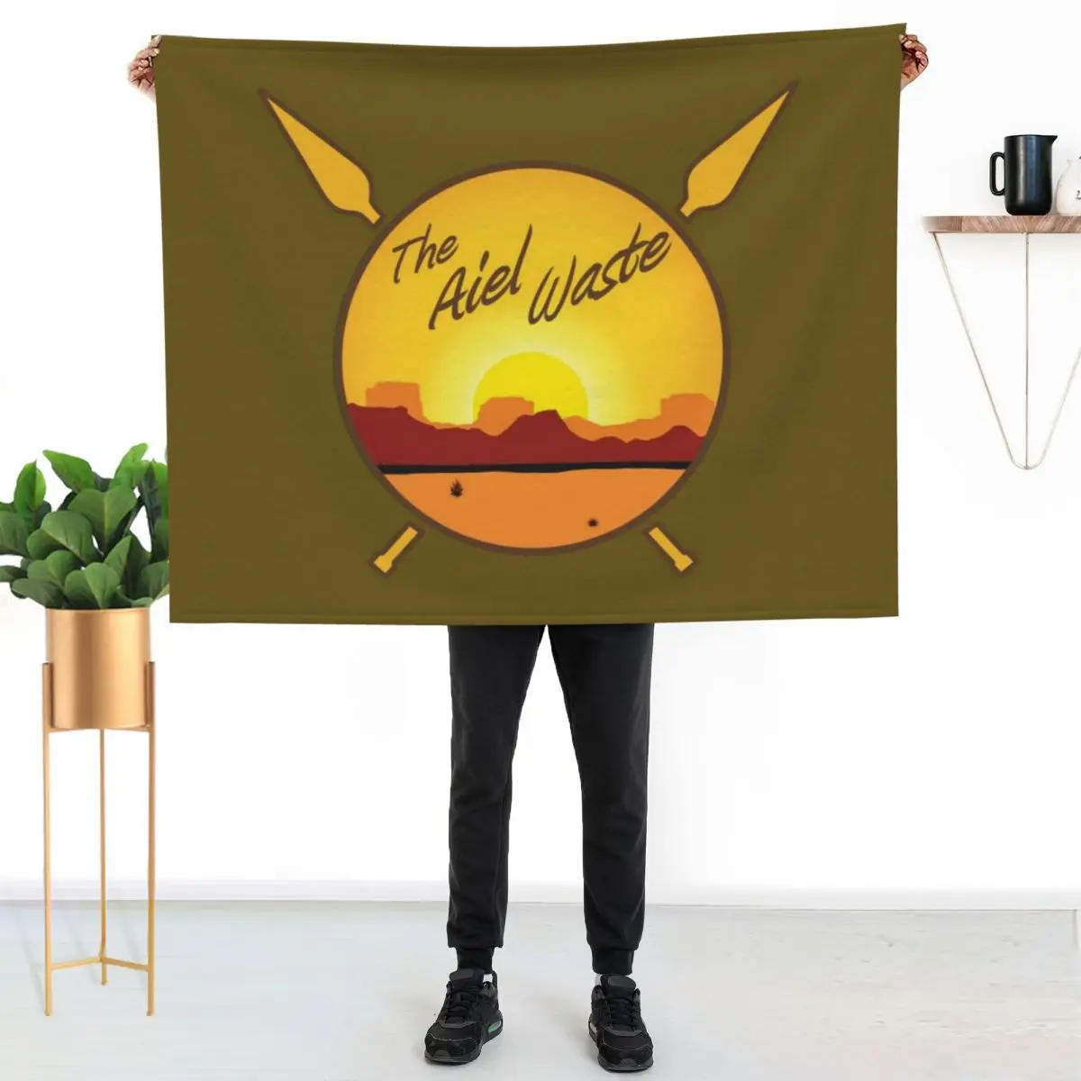 The Aiel Waste Circle w/Spears Throw Blanket cosplay anime Hair Fashion Sofas Loose Soft Plaid sofa bed Blankets