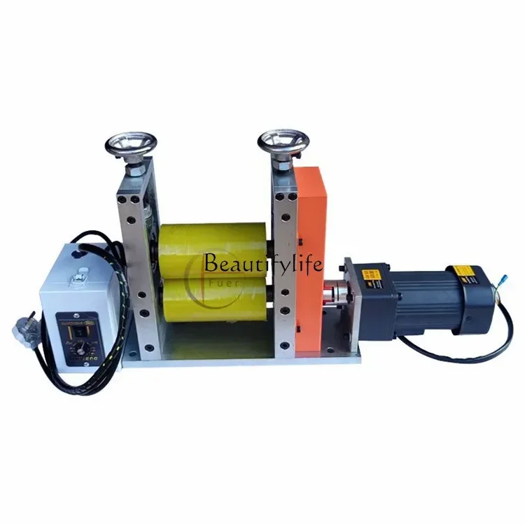 02ls 18Glue-coated press traction feeding power drum galvanized steel wheel bearing seat bracket coated heating bronzing