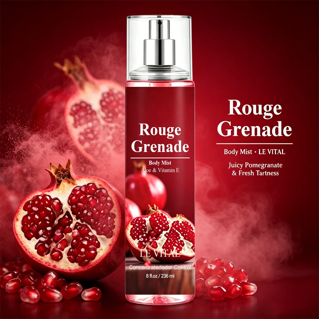 

Fresh pomegranate fragrance perfume. Fresh, elegant and noble floral scent. Its aroma can last for a long time and remain on the body for a long time throughout the day. It is an excellent gift for family and friends. It is also suitable as a gift for wed