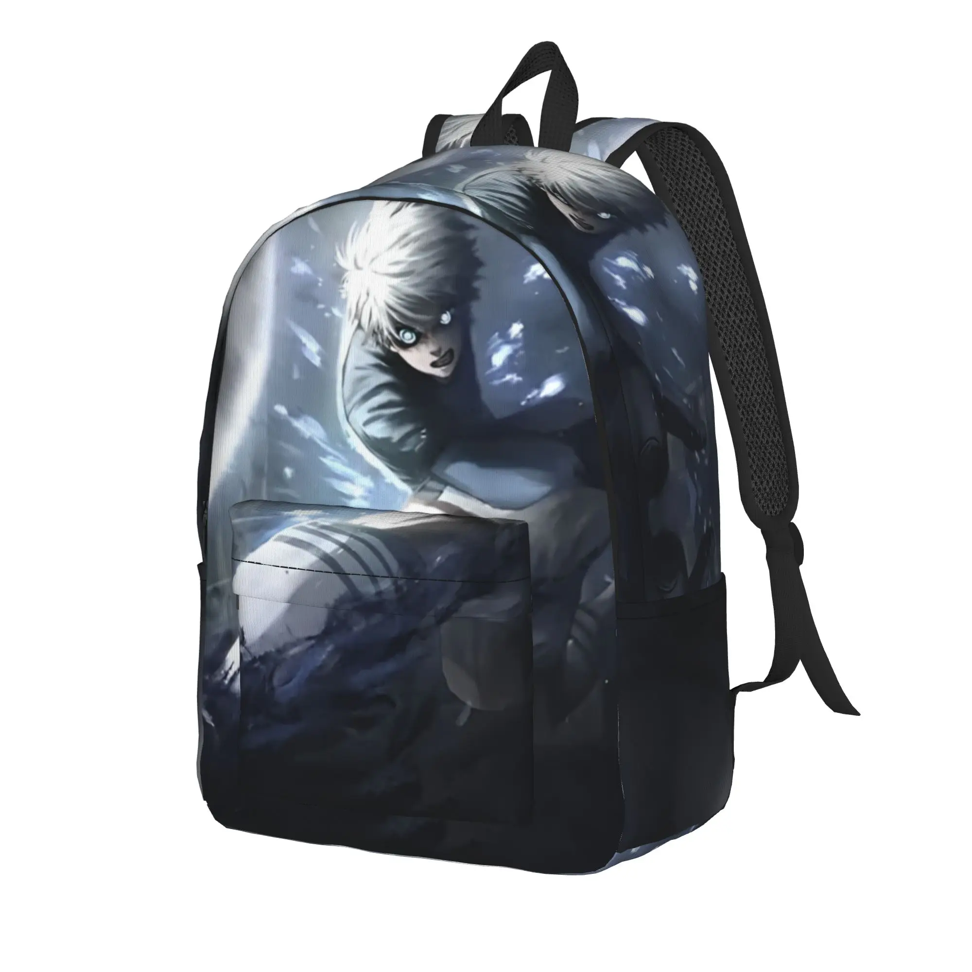 Anime Blues Locks Backpack  Cute Backpacks Teen Camping Pattern High School Bags Design Rucksack