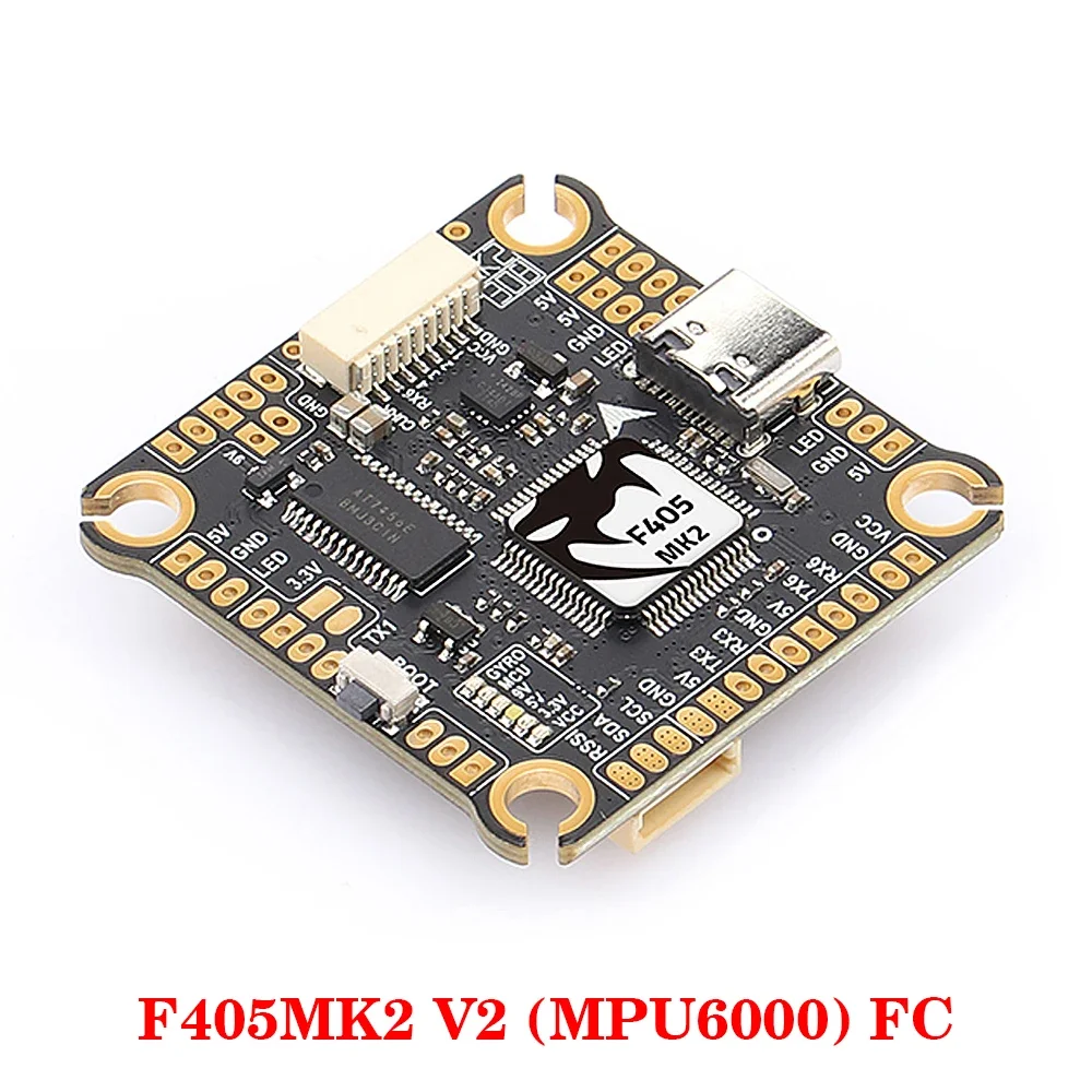 DIATONE MAMBA F405 MK2 V2 (MPU6000) Flight Controller W/ BLHeli_S F40/ F55_BLS 4in1 ESC Dshot 300-1200 3-6S for RC FPV Drone