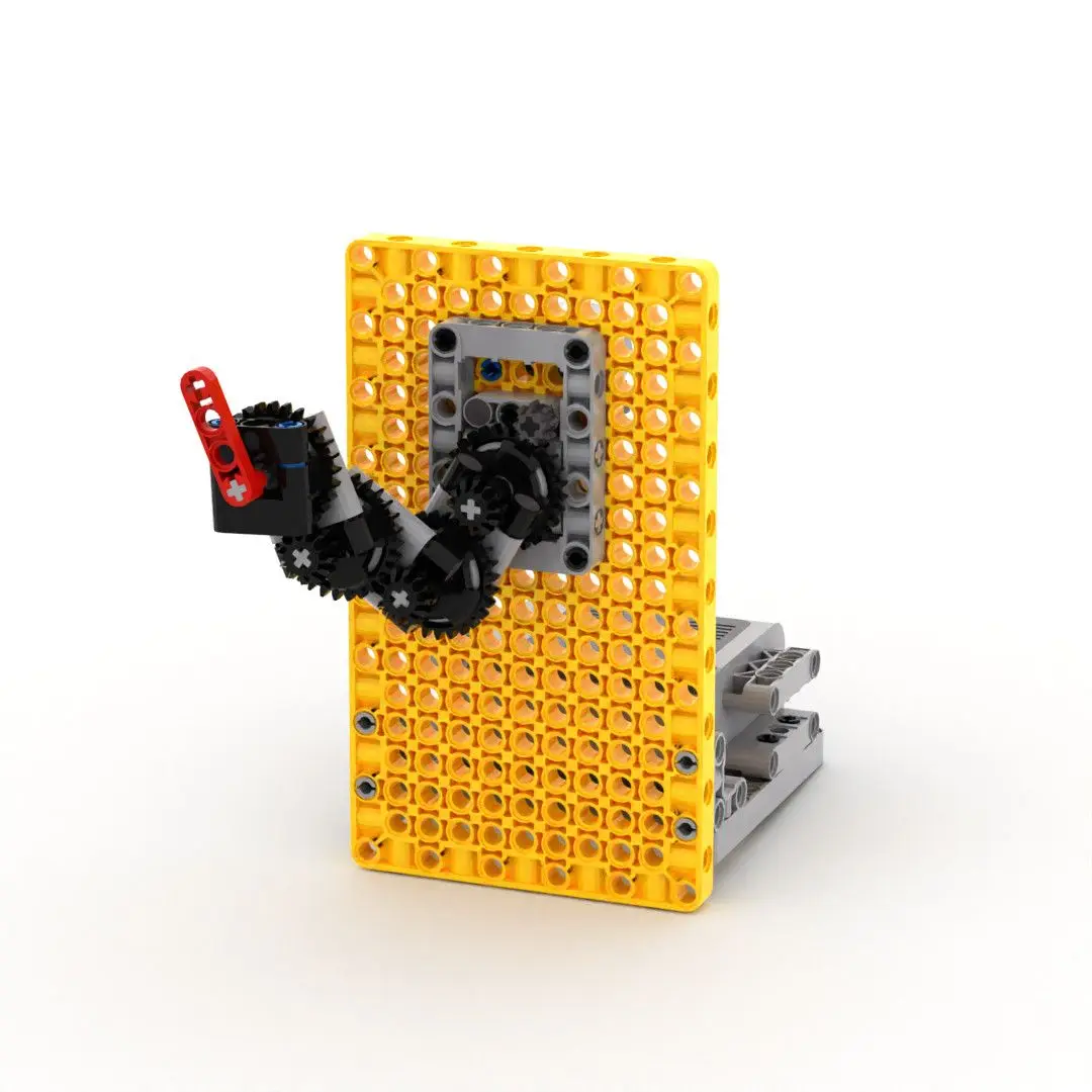 Petits blocs de construction domestiques pour ingénieurs, modèle mécanique d'engrenage DIY fait main, ensemble de sculpture d'activités avec petite roue rotative