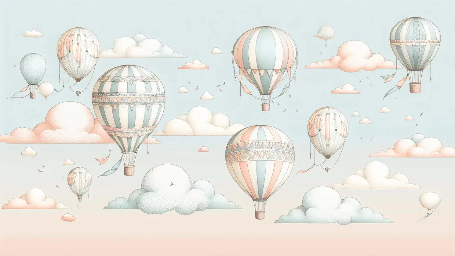 Custom Mural Starry Sky Whale Hot Air balloon Children's Room Background Wall 3D Wallpaper Home Decoration Materials Optional