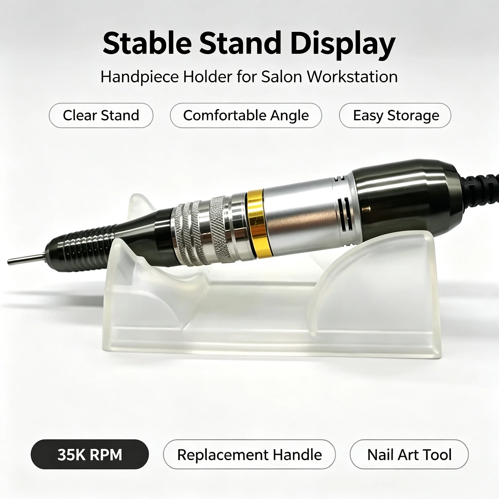 35000RPM Nail Drill Handles SDE H200 Strong 210, Replacement Parts for UP200 Electric Manicure Machine view 4