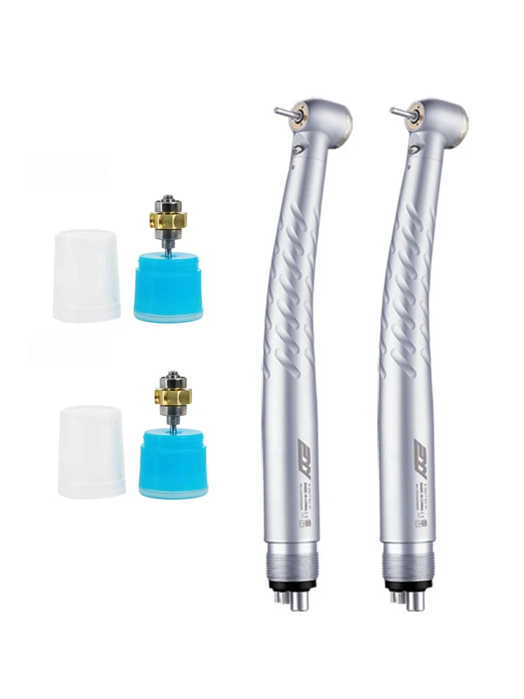 EYY – pièce à main dentaire LED à grande vitesse, 2/4 trous, bouton poussoir, Turbine à Air, générateur électronique, roulement en céramique, 3 outils de dentisterie à pulvérisation d'eau