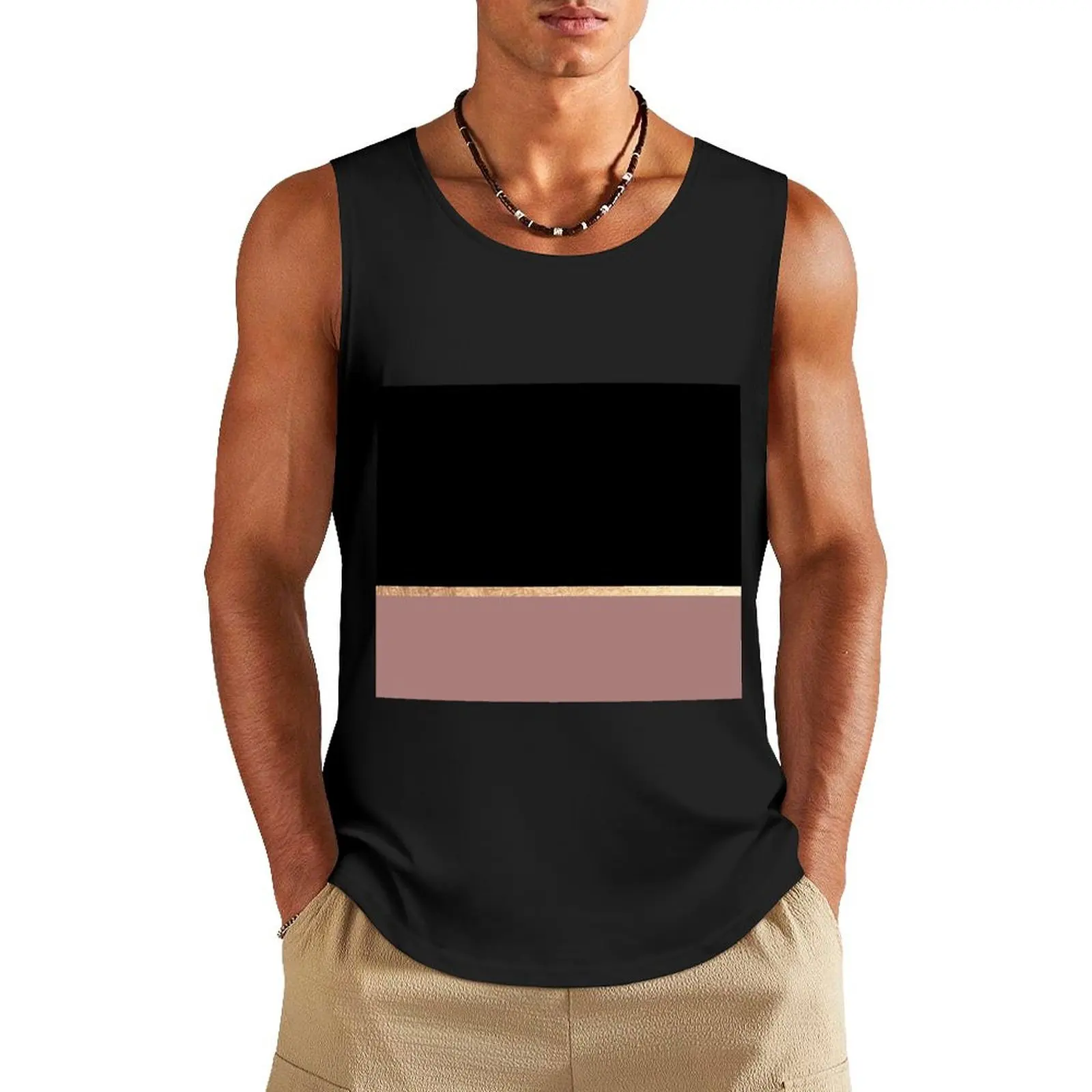 Black and gold marble II Tank Top fitness sports vest Vest gym wear men