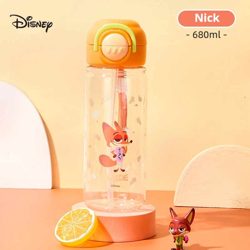 Disney Kids' Water Bottle, Sports Water Bottle, Large-Capacity Summer Water Bottle, Student Direct-Drink Straw Cup view 5