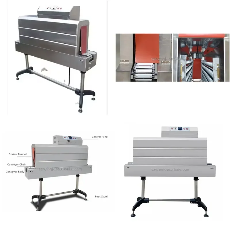 BS1538 Heat Tunnel Shrink Packing Sleeve Shrinking Label Wrapping Machine for Bottle