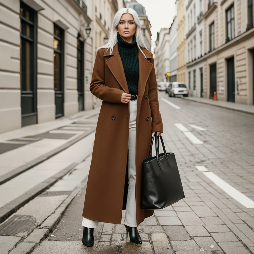 معطف نسائي كاجوال بنمط مريح، ملابس خارجية مناسبة لربيع الخريف، قميص بدون ديكور للمناسبات غير الرسمية