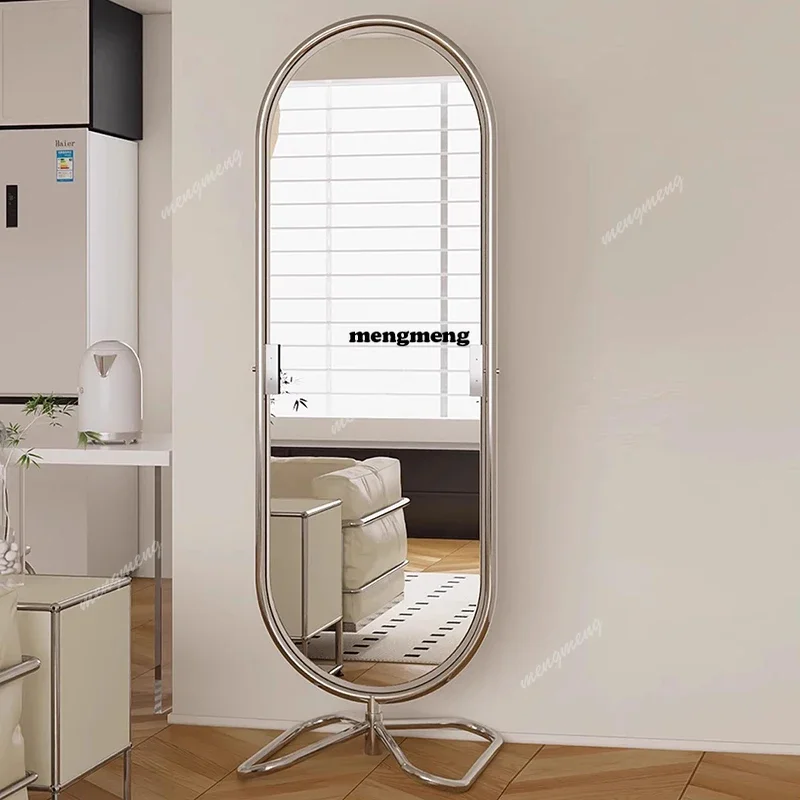 

Floor Oval Mirror Korean Style Girls Aesthetic Modern Mirror Living Room Decoration Funky Luxury Infinity Espelhos Home Products