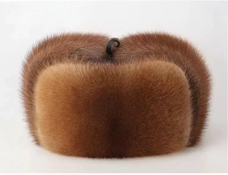 Winter Warmth Hats for Men: Thickened Cotton Beanie for Middle-Aged and Elderly Gentlemen, Landlord Hat, President Hat